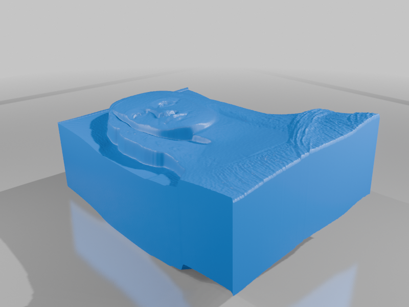 Mona lisa in 3D bas relief form