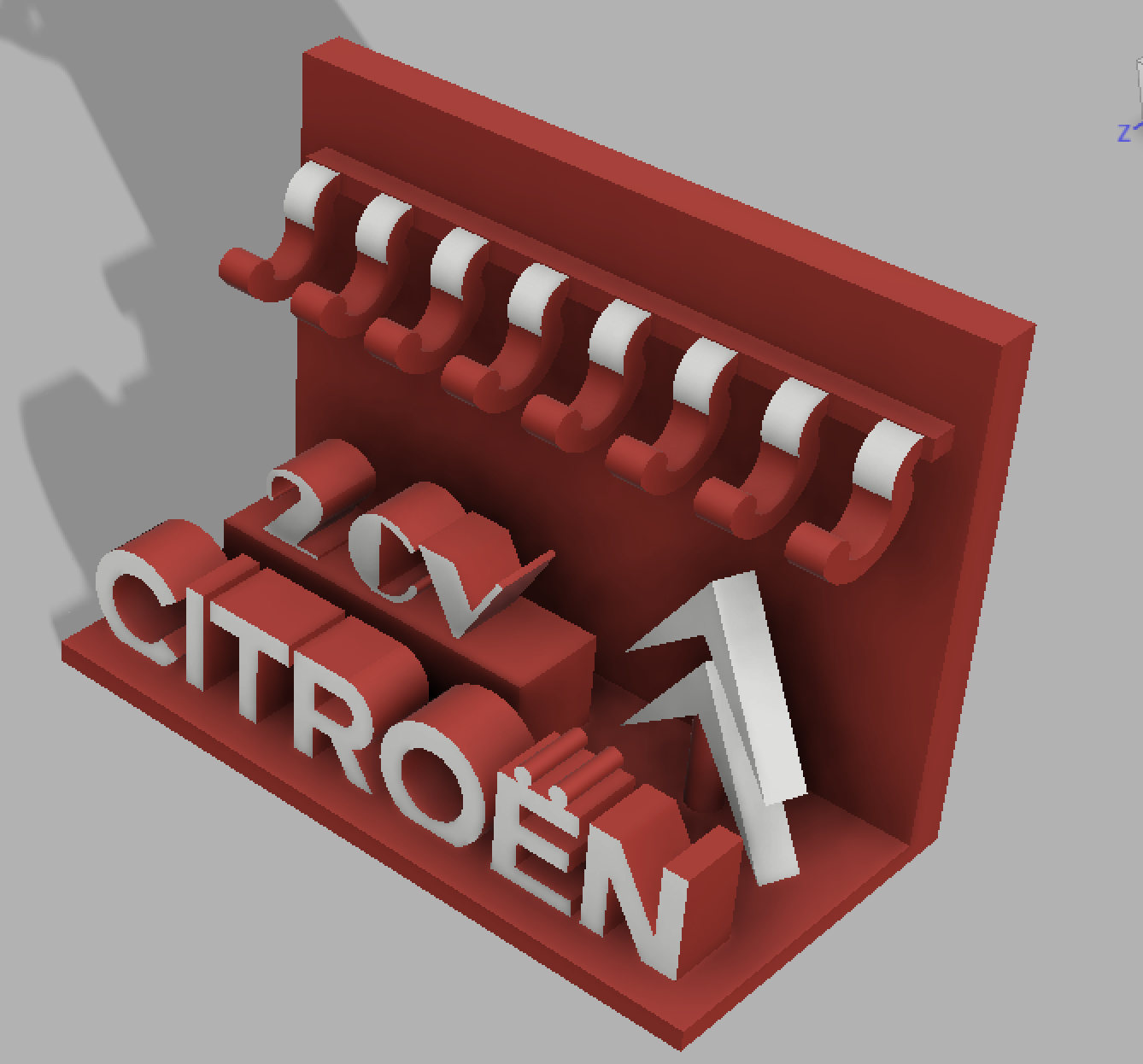 2CV porte clefs