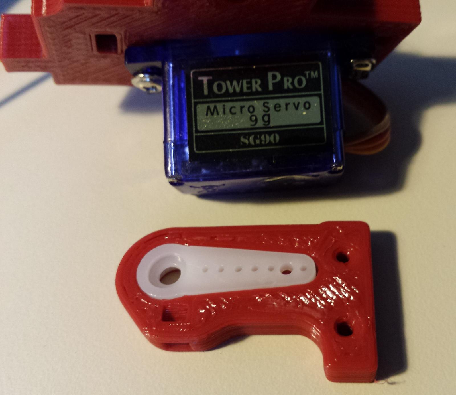 Auto bed leveling Z probe arm for the TowerPro SG90 9G Servo 22mm Arm