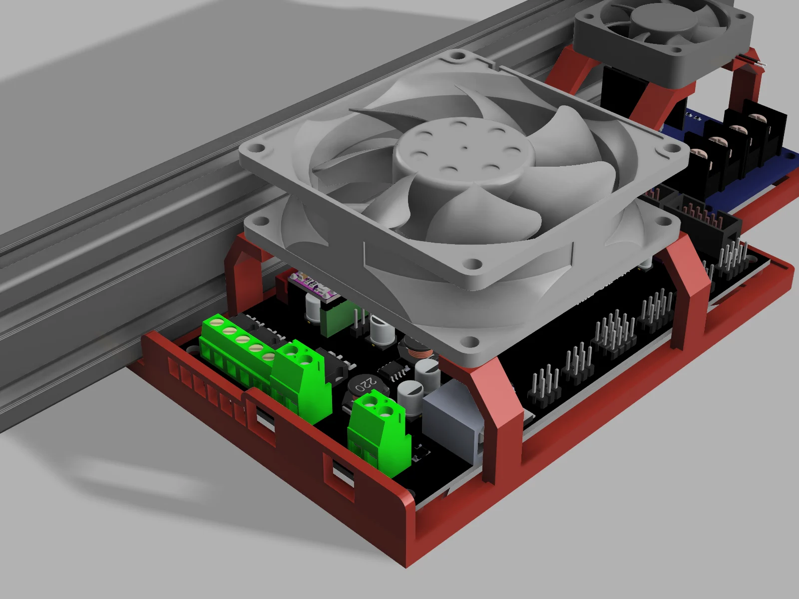 AM8/2020/2040 MKS Gen 1.4 Airflow-Optimized Open Body Case and MOSFET Mount W/40mm/60mm/80mm Fans