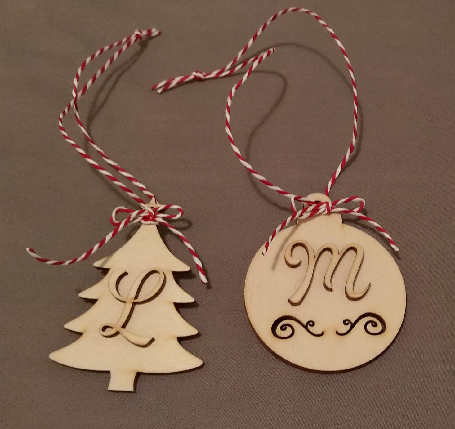 Personalized holiday decorations and gift tags