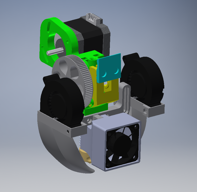 Wade L3K Extruder V2 (prusa I3 & I3 like, itopie...) compatible filament flexible (E3D, AIO, Hexagon, Hexa AO ...)