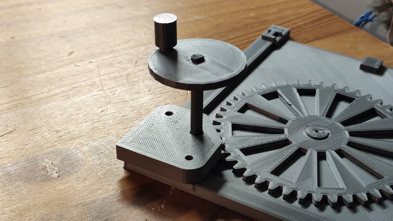 Hand crank for H0 turntable