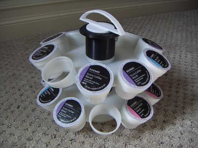 K-Cup holder carousel - stackable and rotatable