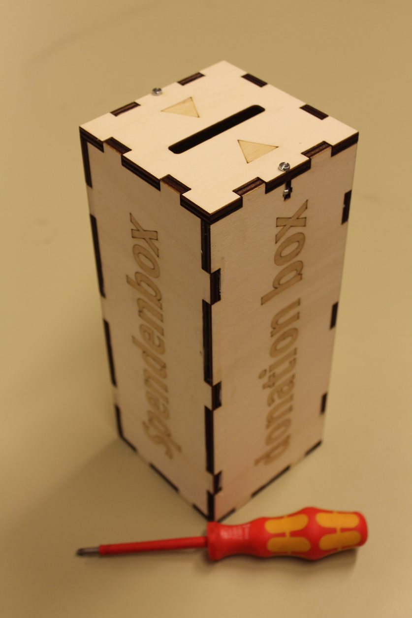 donation box for lasercutting