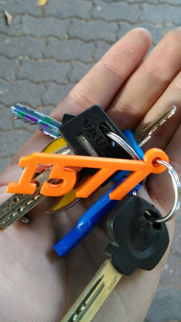 1577 SteamPunk keychain