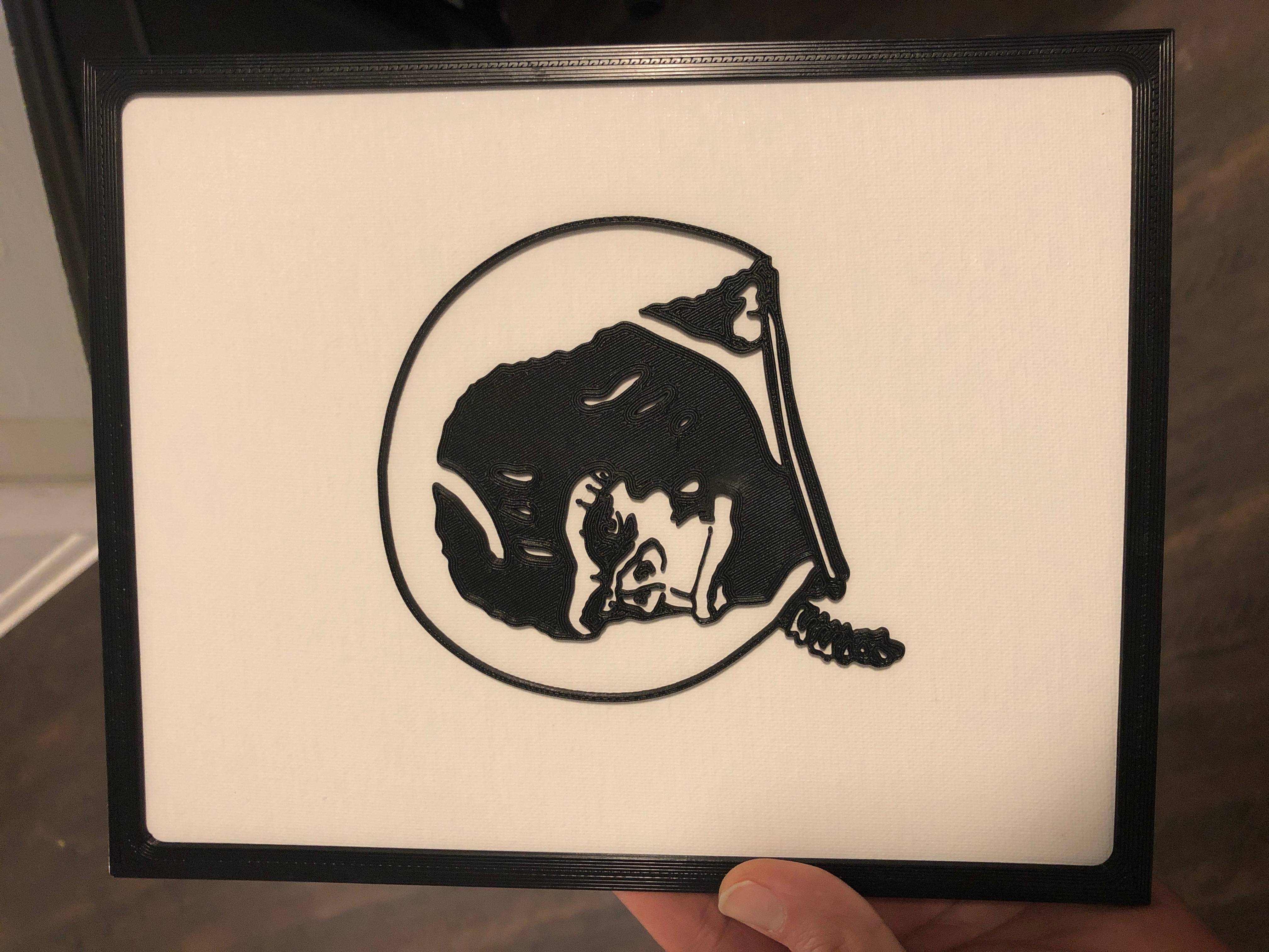 Space Gorilla 2D Art w/Frame