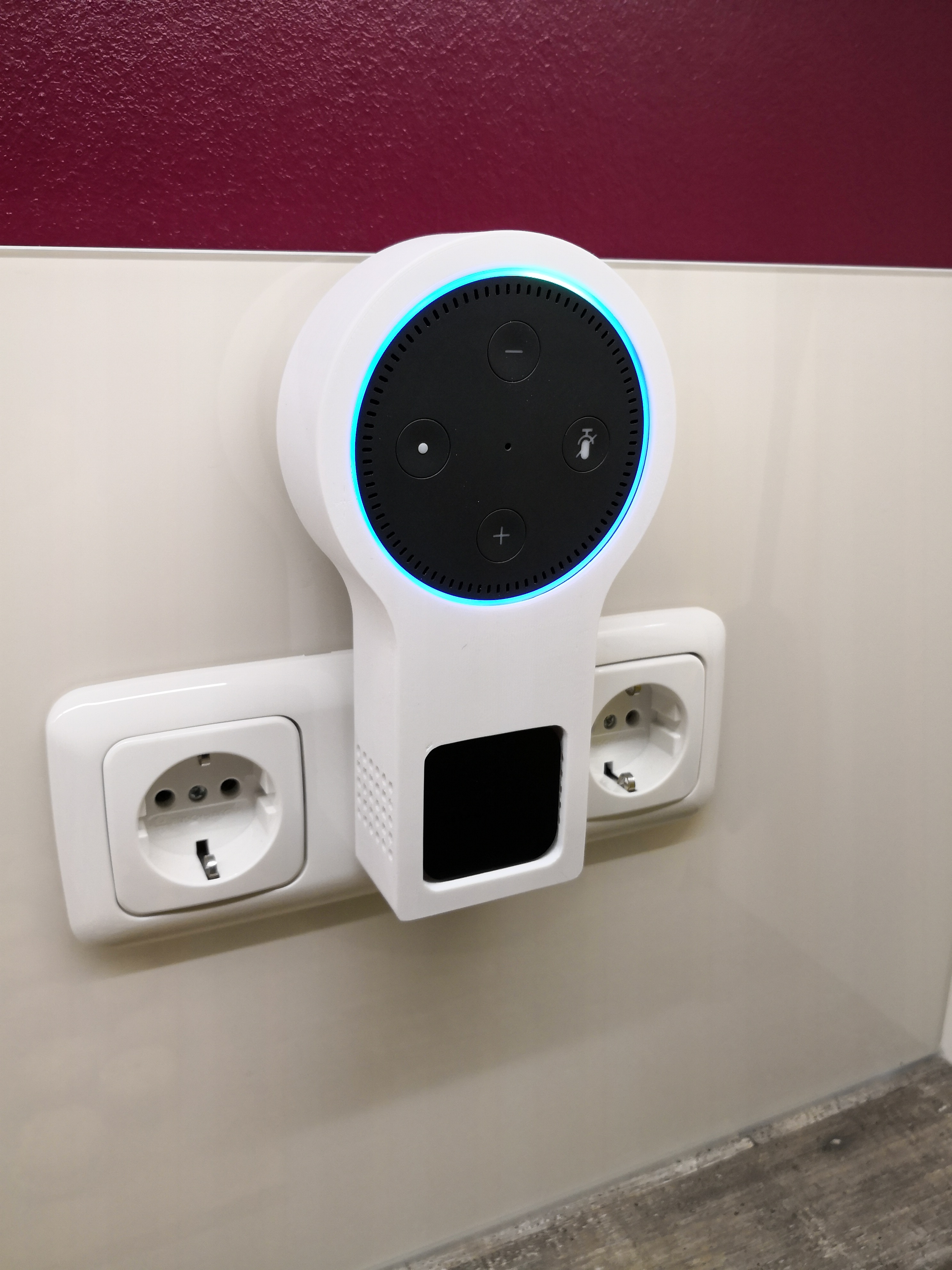 Alexa wall socket carrier