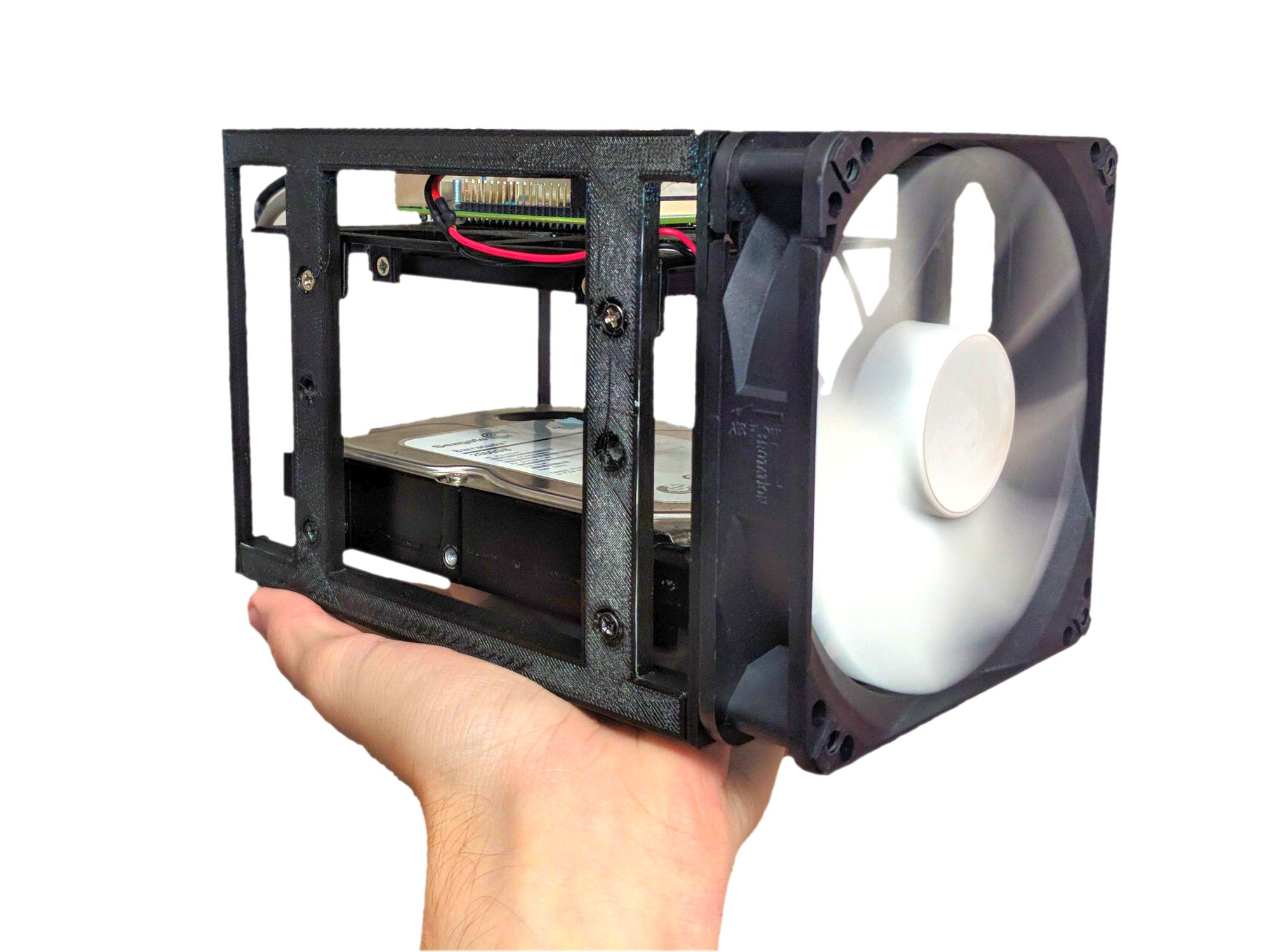 Raspberry Pi NAS Skeleton Case