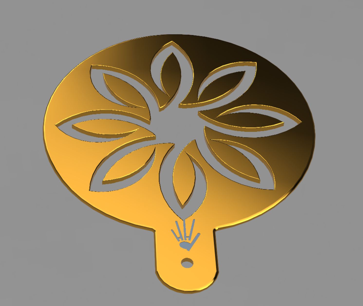 Bread / Cake Stencil - Blossum 5 Design