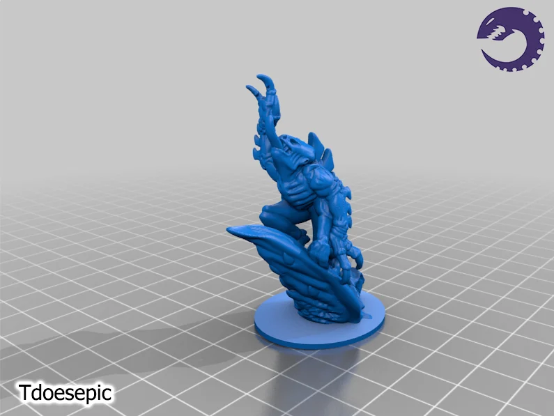 15mm rescale of BroodLord (by Tdoesepic ) - pre supported