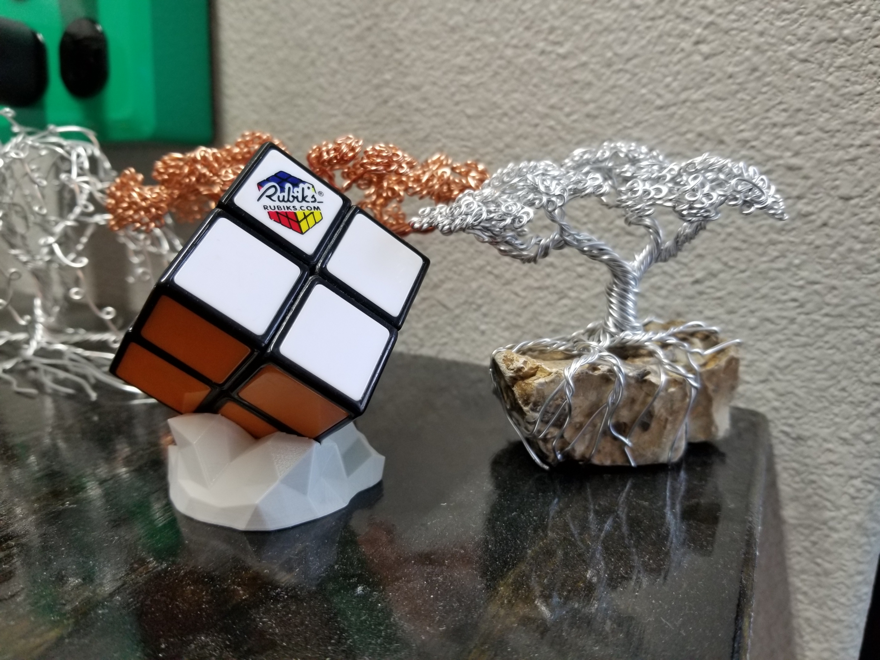 Low Poly Rubik's Cube Stand