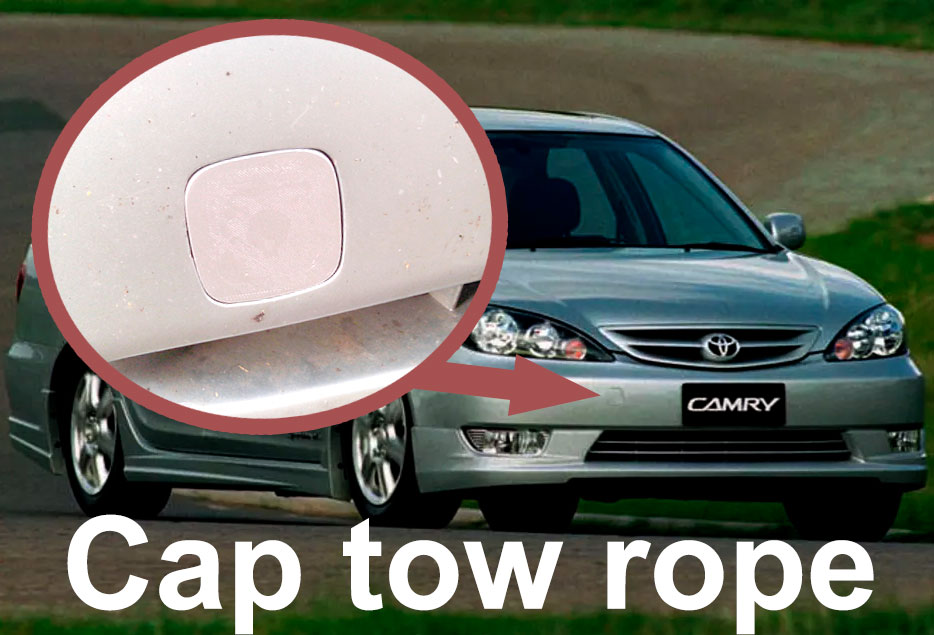 Cap tow rope for Toyota Camry