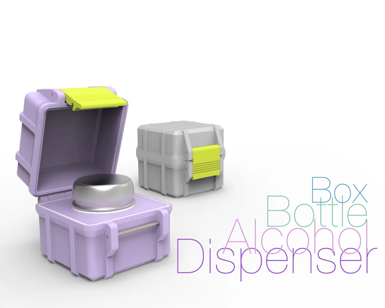 Box-Bottle Alcohol Dispenser
