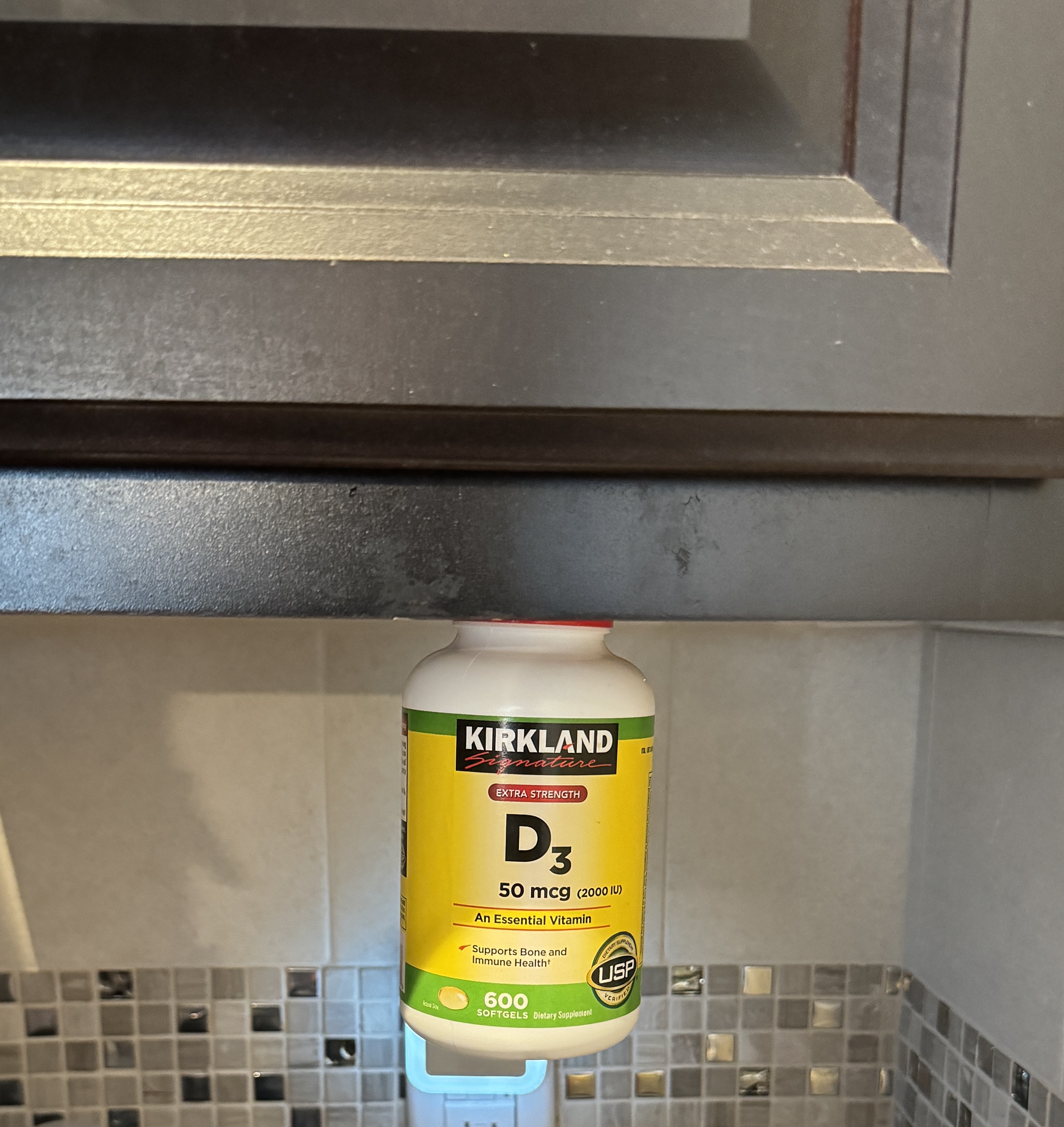 Undercabinet Magnetic Bottle Holder