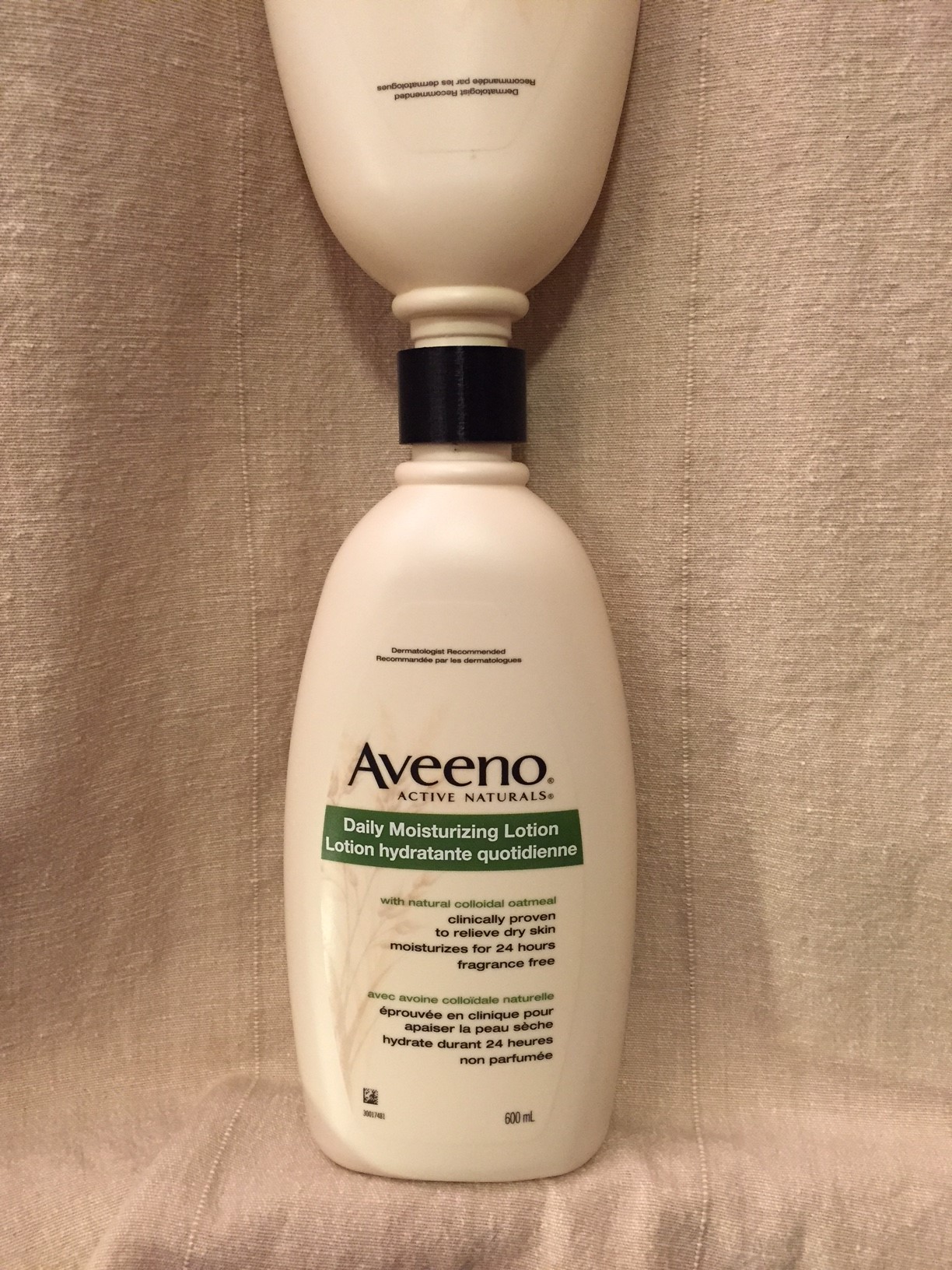 Aveeno Lotion Bottle Coupling