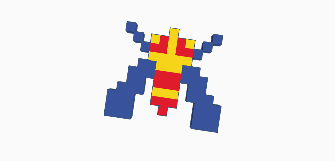 8 bit galaga bug ship