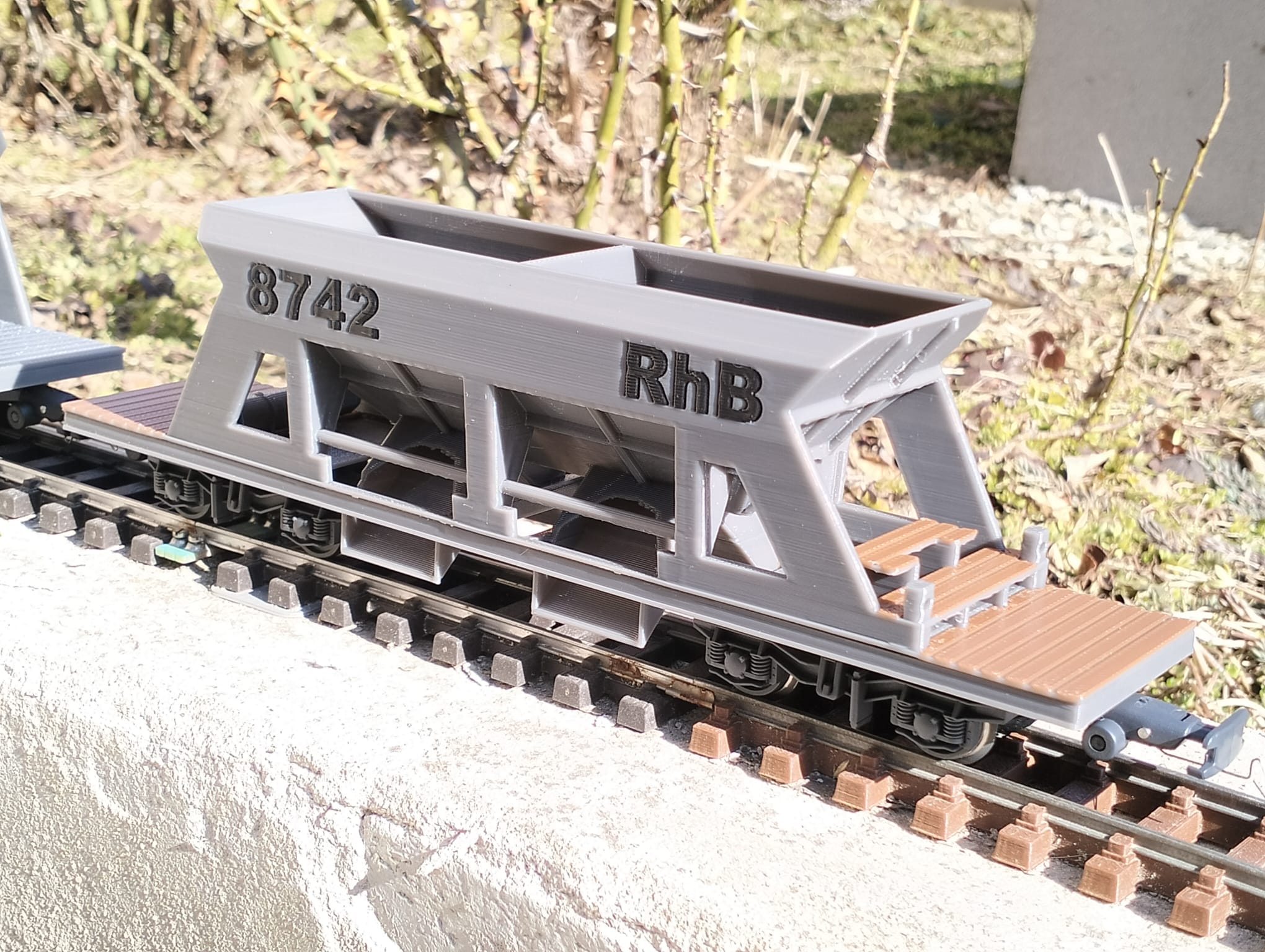 Fac Selbstentladewagen der RhB, Spur 0m
