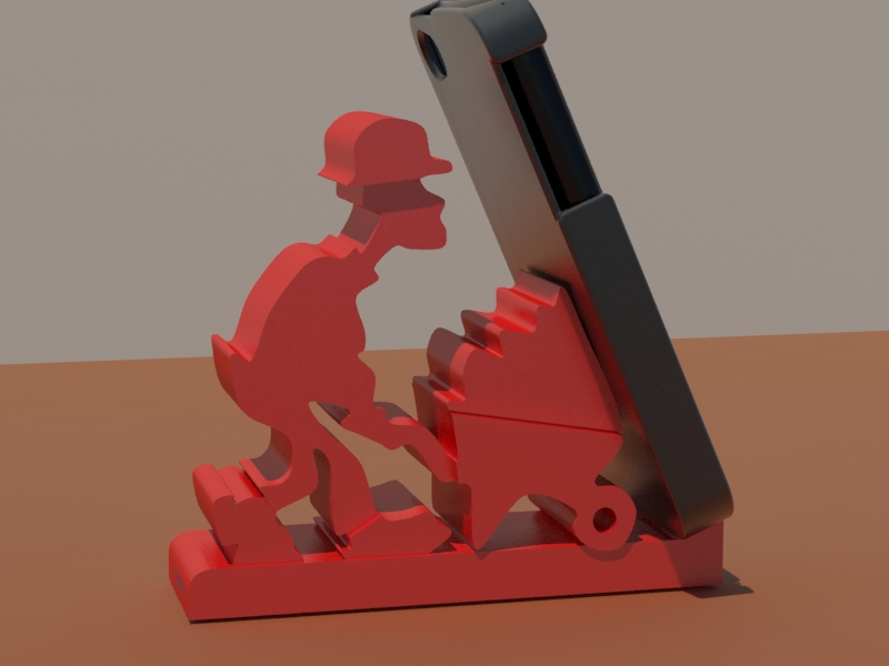 smartphone holder -construction worker