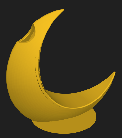 Minimalist Moon Vase with base