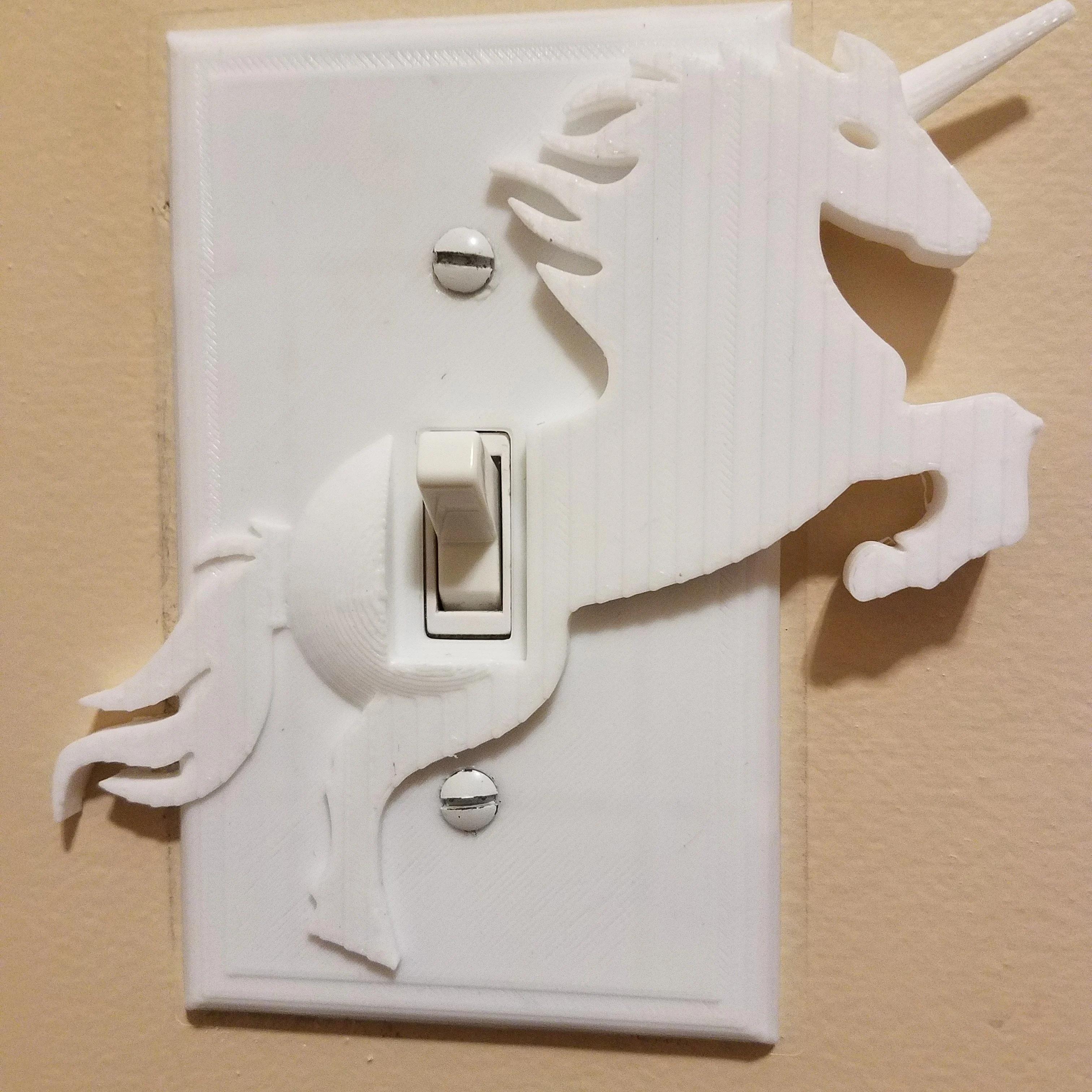 Unicorn Light Switch Cover