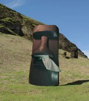Tissue Box Moai