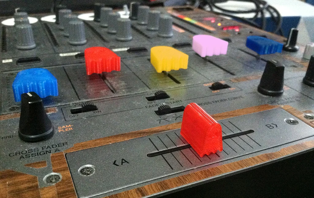 Ghostly Pro-Audio Fader, Crossfader, and Knob assortment for mixers, midi, dj, etc