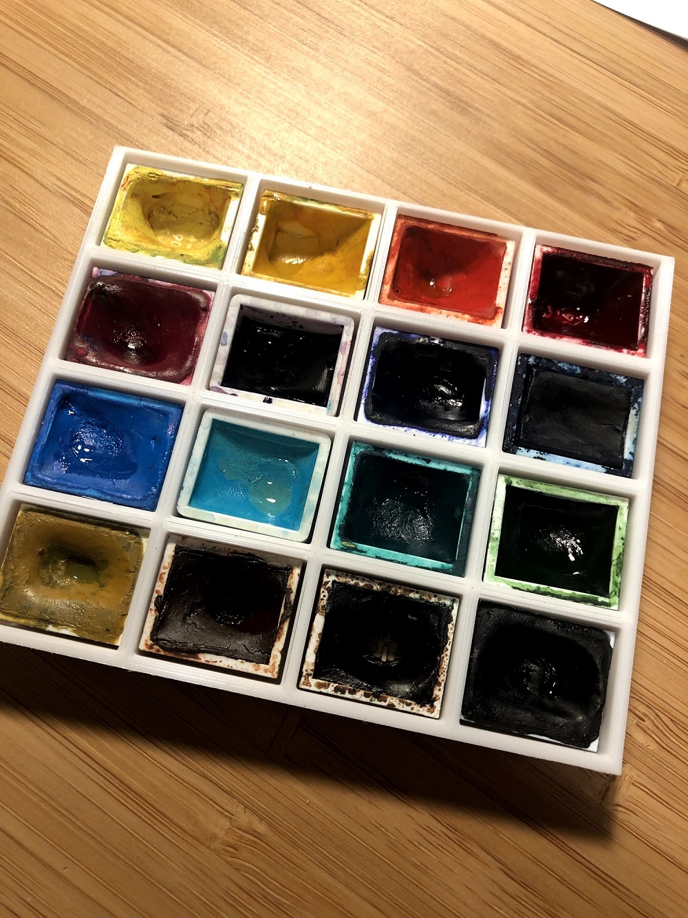 Watercolor Palette 16 half-pan (for Craig Young Pocket Box)