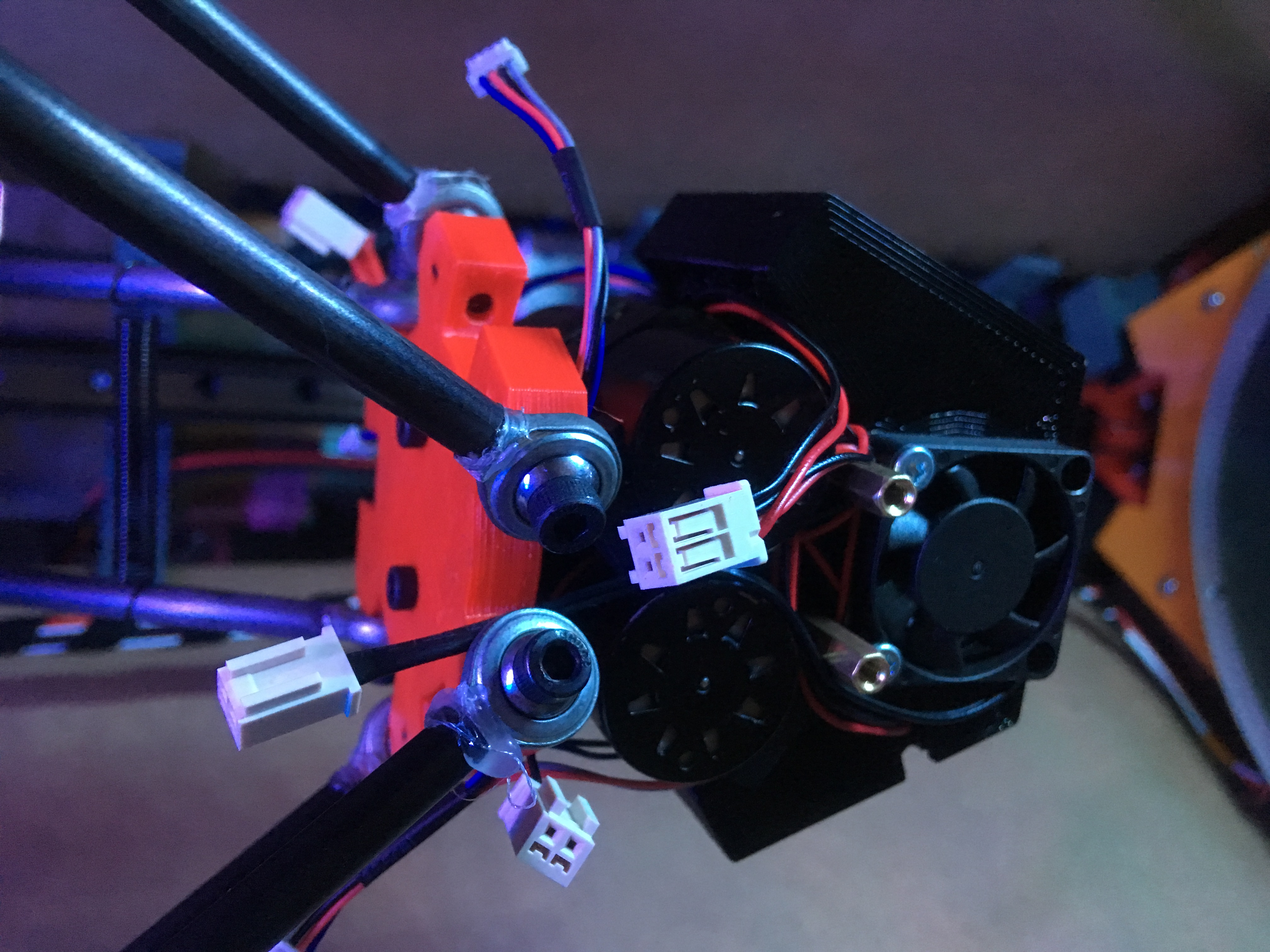QuadFusion for Delta Mount (FishEye Effector)  M3D