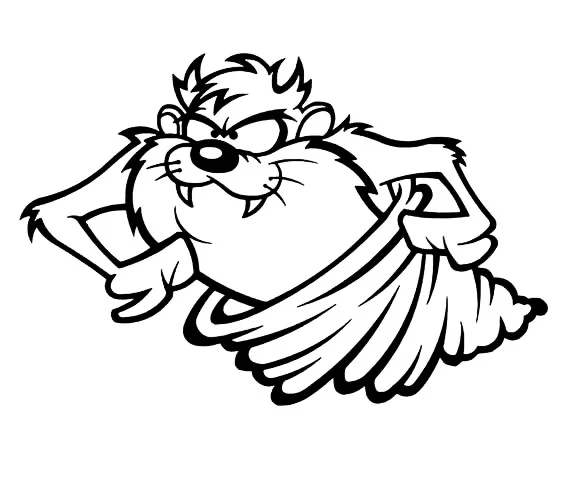 2D Tasmanian devil