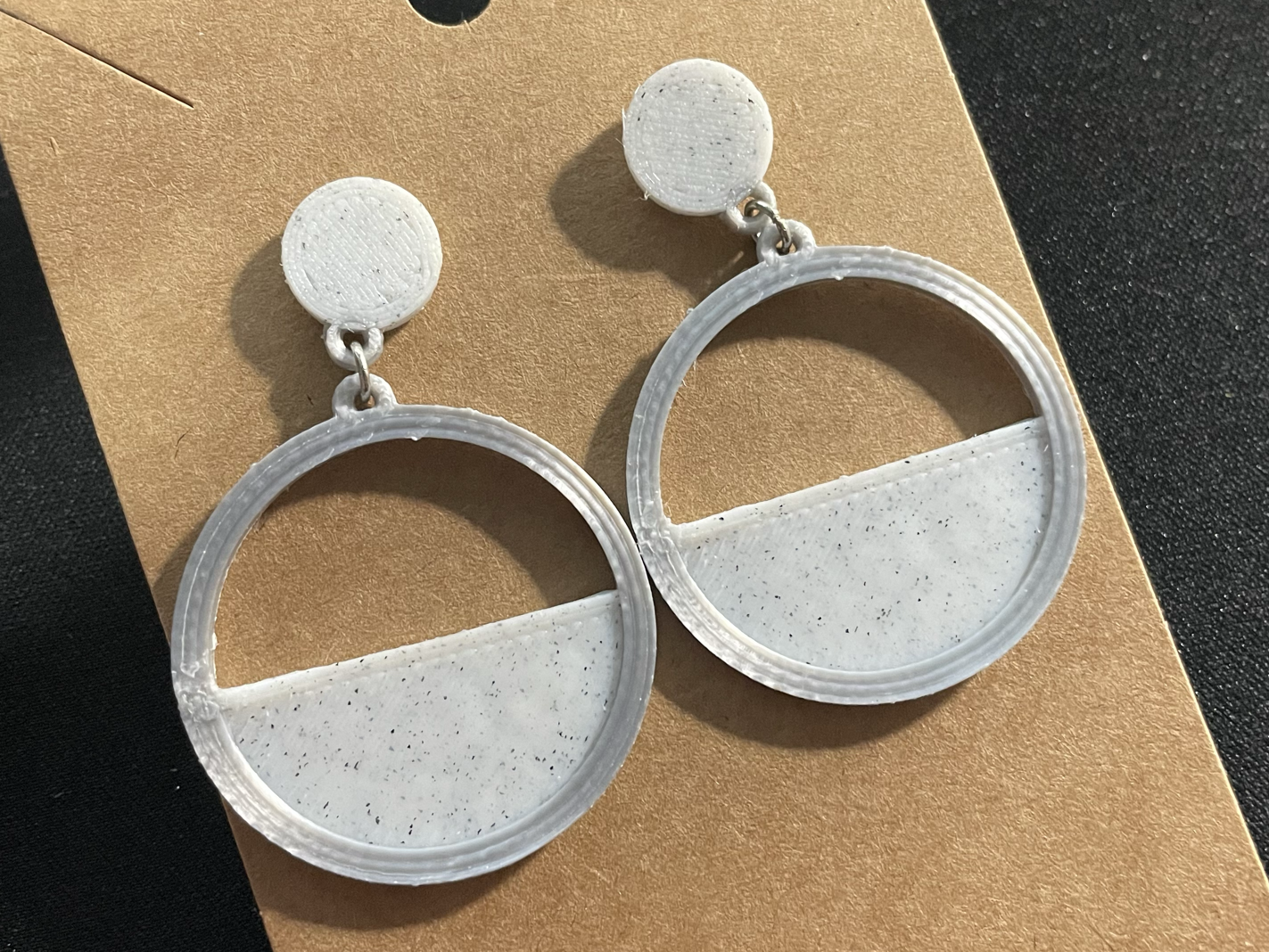Stud Drop Circular Earring