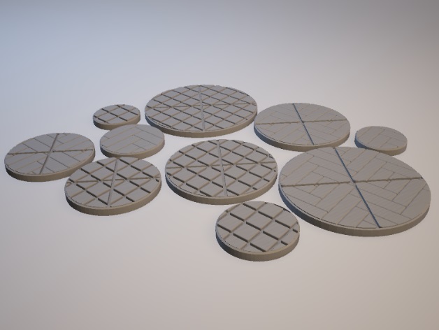Z.O.D. Modern City Theme Bases (28mm/Heroic scale)