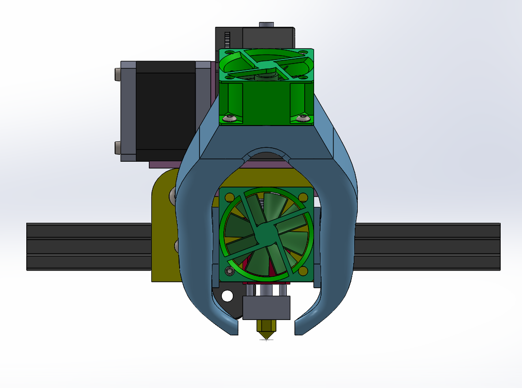 Fan duct direct drive bmg option Alfawise u20, ender3.