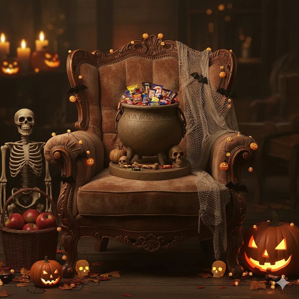 Witch’s Feast – Halloween Candy Cauldron 3D Print Model