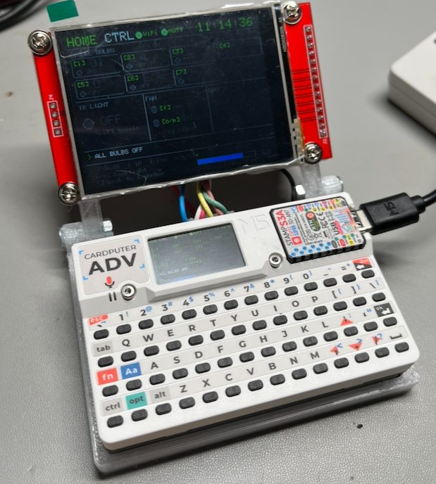 Holder for CardPuter ADV + 2.8" LCD