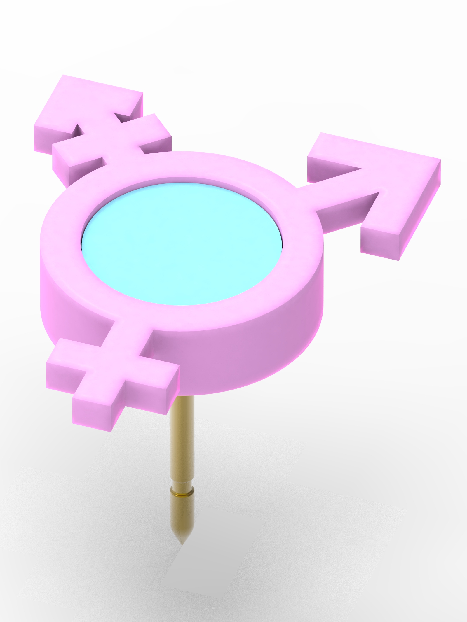 Transgender stud earring