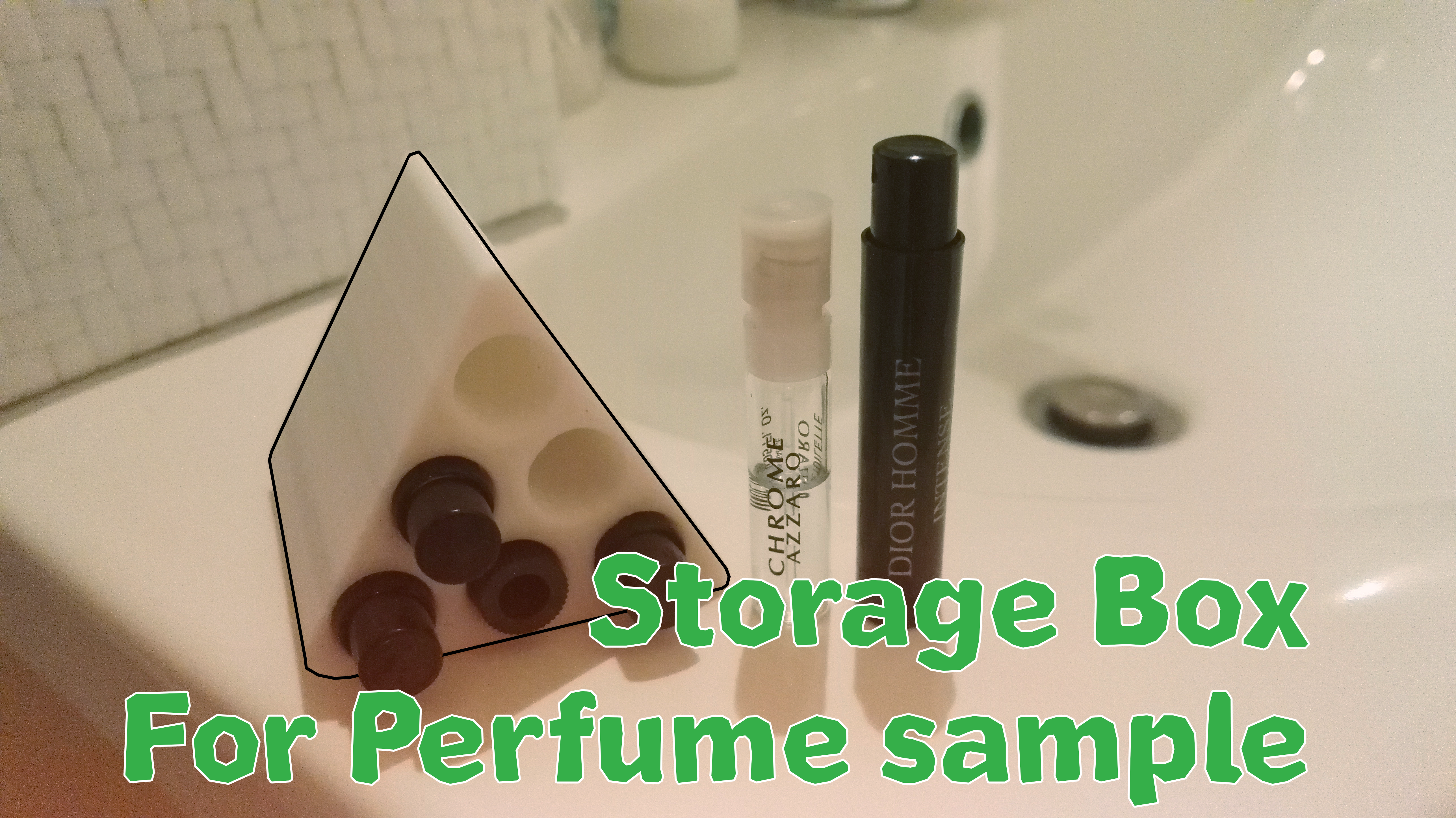 Storage box for perfume sample (6 slots)