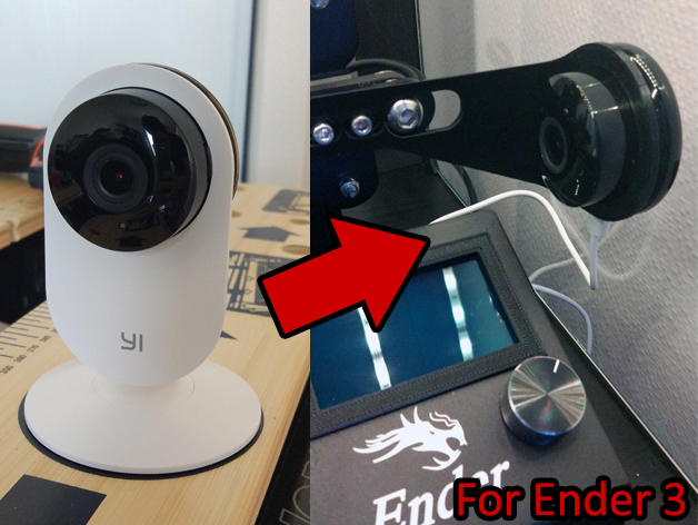 Xiaomi Yi Home camera support axe X - for Creality Ender 3