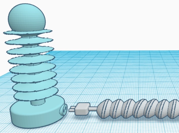 Retro Future Energy Pylon and Conduit