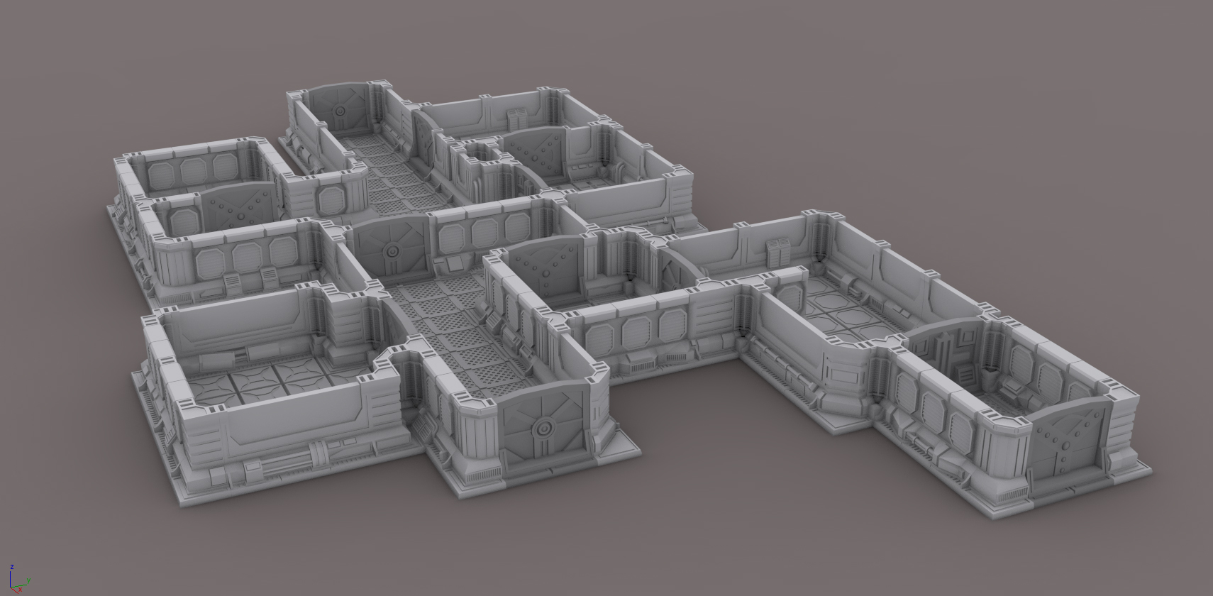 Modular space scenery for wargames - Escenario espacial modular para wargames