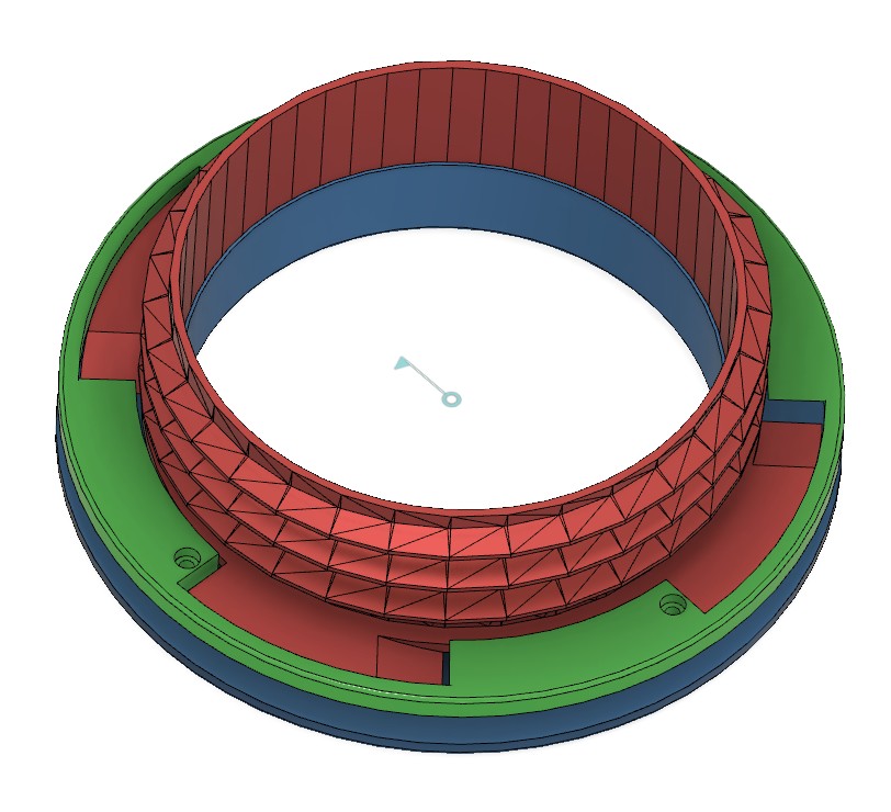 Airconditioner duct screw lock collar