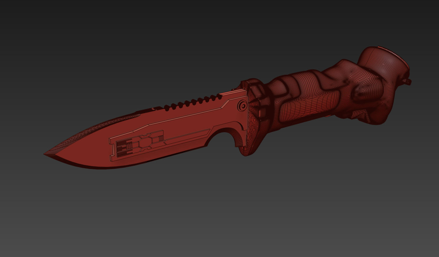Titanfall Data Knife - Alternate Blade Model