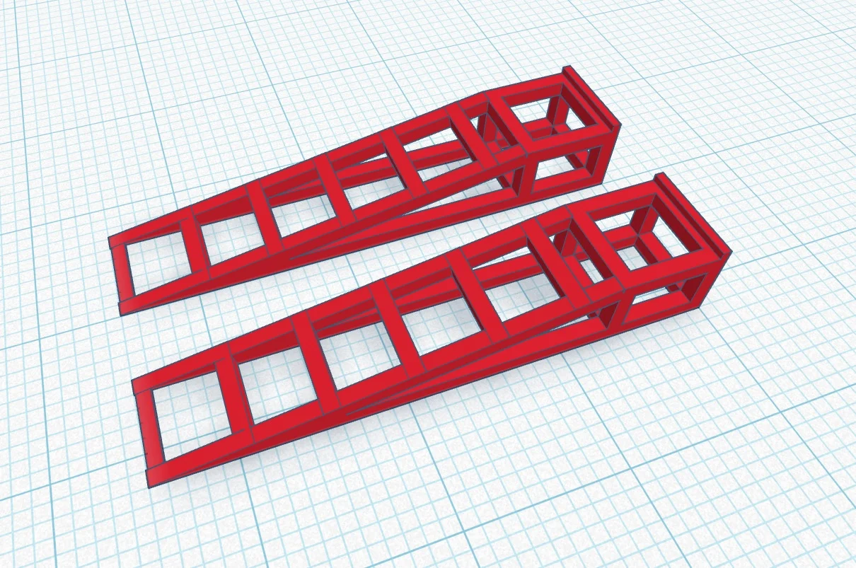 1/64 car service ramp