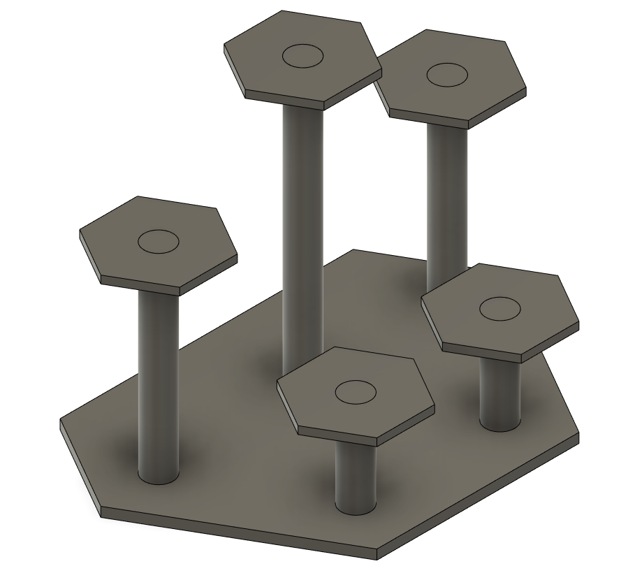 Collection Figure Display Stand || Figurine Display Stand || Hex Style Figure Stand