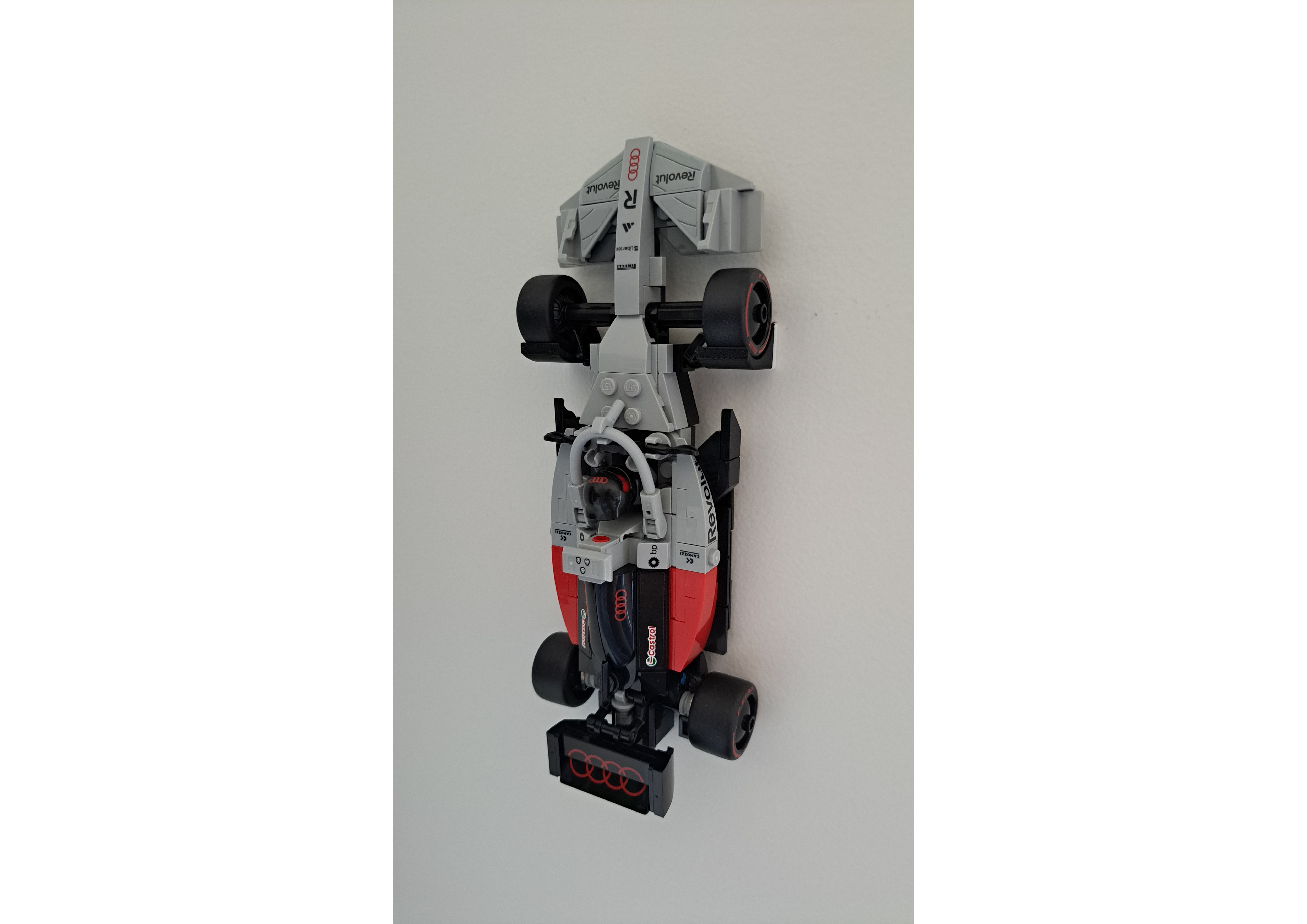 Lego F1 Speed Champion Command Strip Wall Mount ( ADDED COMPATIBILITY - AUDI R26)