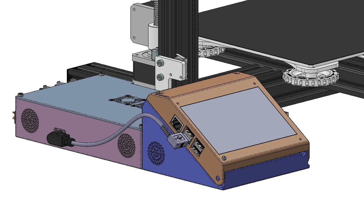 Ender 3 MKS Gen V1.4 + Rspberry Pi Sidebox