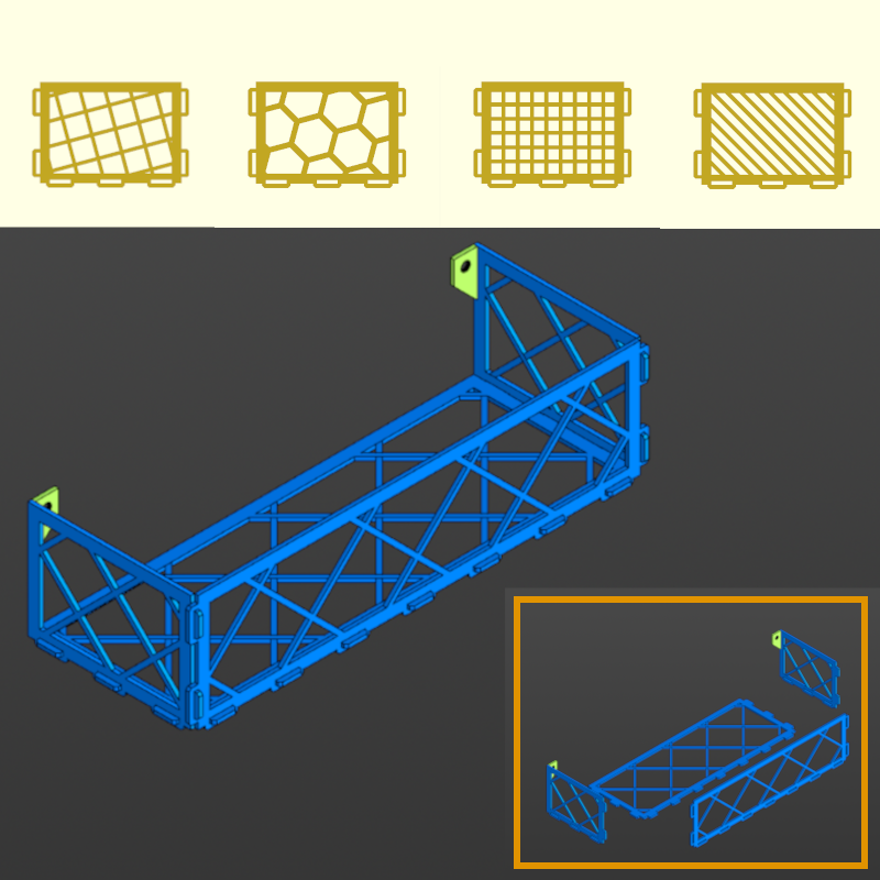 customizable shelf basket