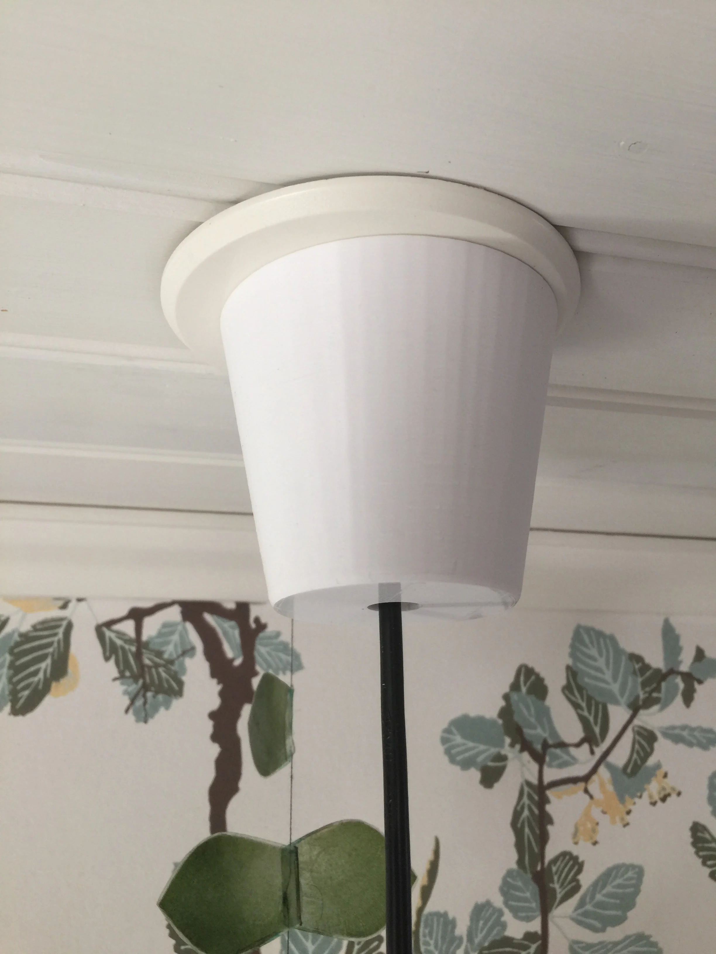Cord cover for ceiling lamps