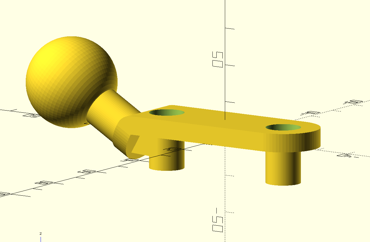 RAM mount for motorcycle