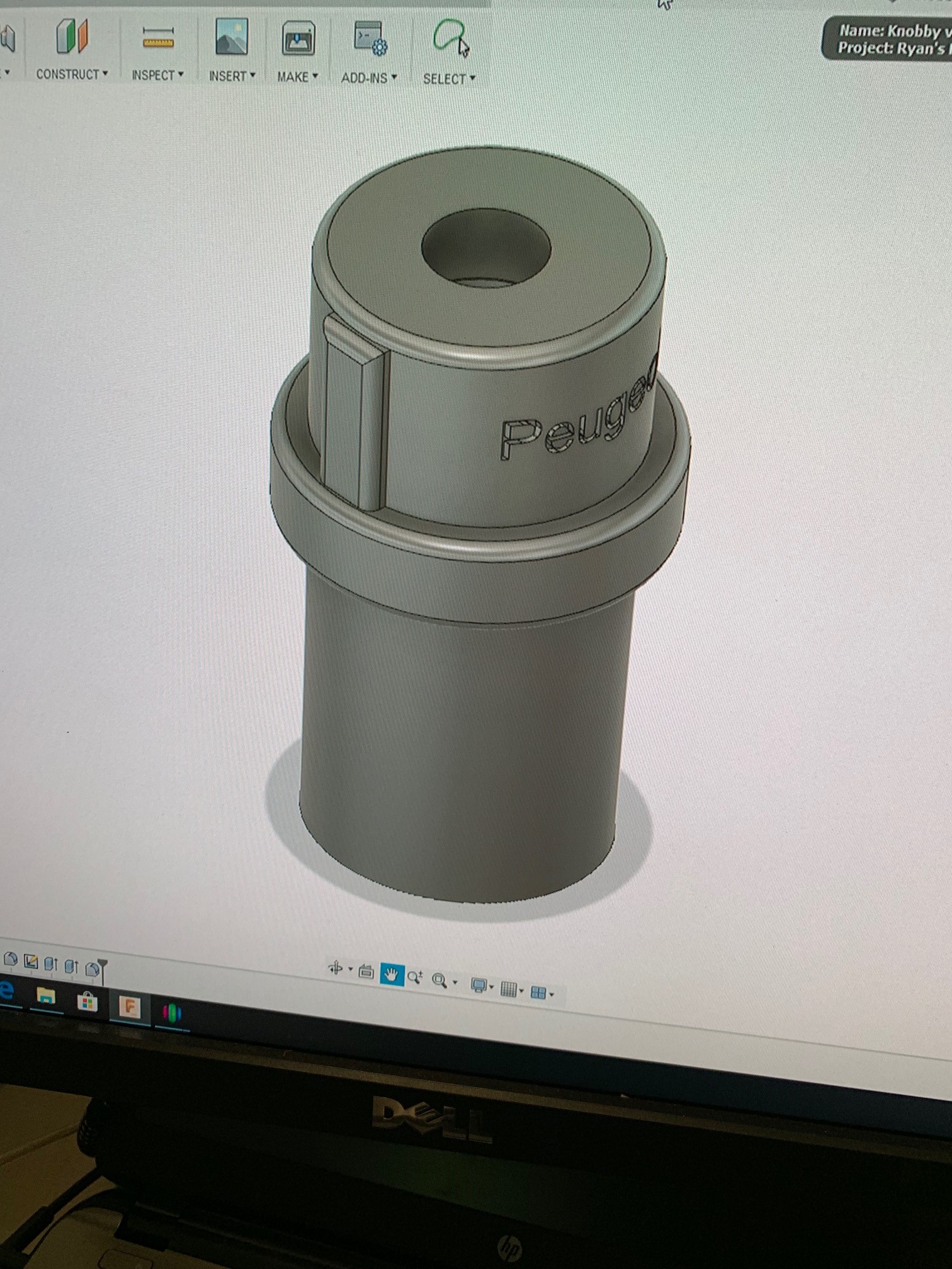 Plastic part of gear knob Peugeot 406 coupe